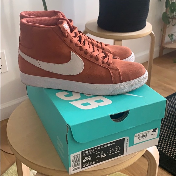 nike sb blazer mid dusty peach